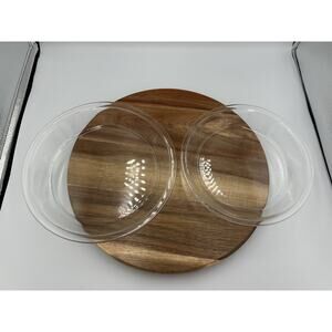 Vintage Pyrex 209 Glass Pie Plate 9 Inch Round Baking Dish Clear USA Made EVC